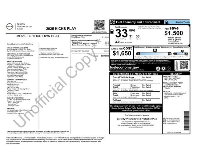 nissan kicks play 2025 3N1CP5BV1SL475244 image nissan kicks play 2025 3N1CP5BV1SL475244 image